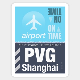 PVG Shanghai airport Sticker